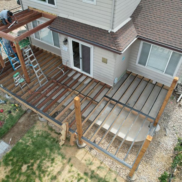 deck being installed