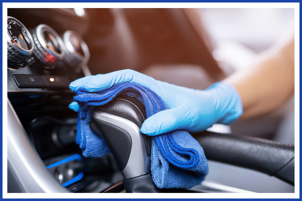 cleaning car interior