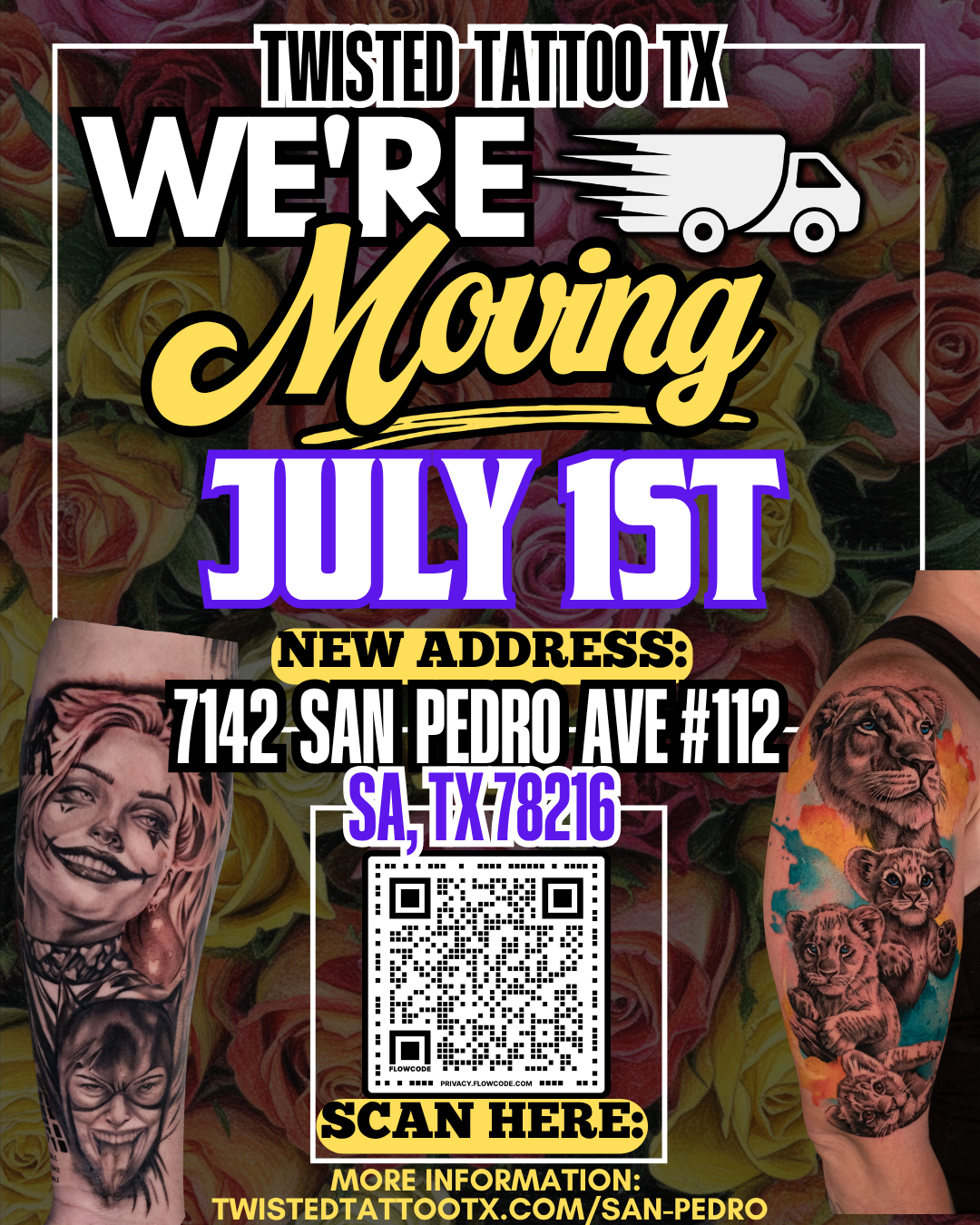 We're Moving Flyer | Twisted Tattoo San Pedro.png