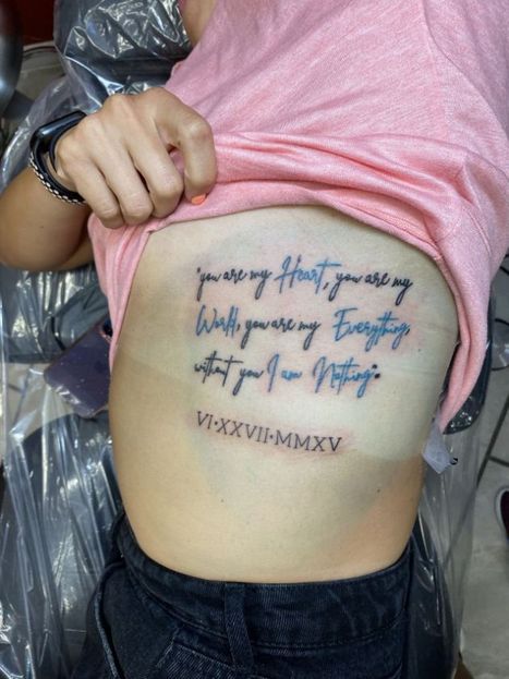 Lettering Tattoo | Denise | Twisted Tattoo