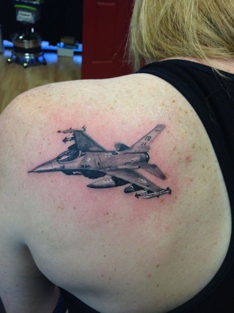 Fighter Jet Tattoo | James | Twisted Tattoo 
