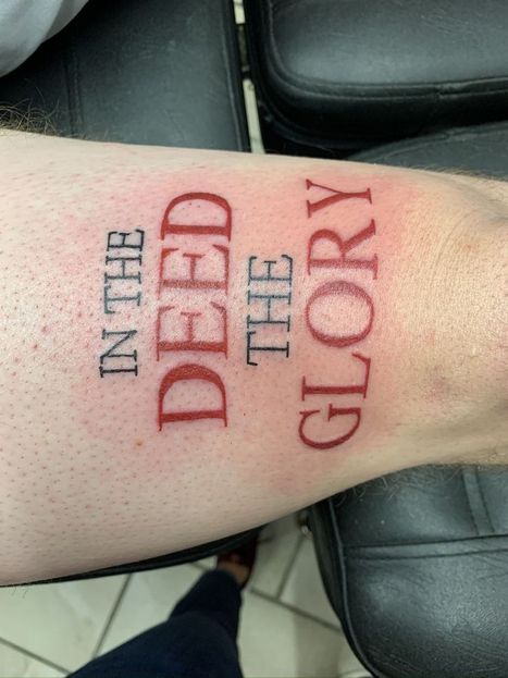 Lettering Tattoo | Denise | Twisted Tattoo