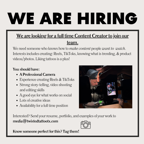 Twisted Tattoo Website | We Are Hiring | Content Creator.png