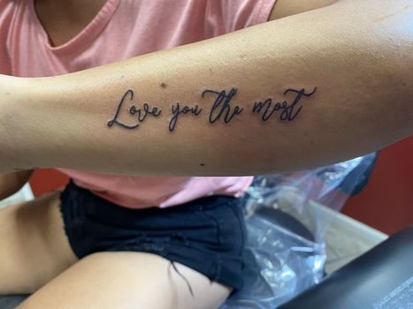Lettering Tattoo | Denise | Twisted Tattoo