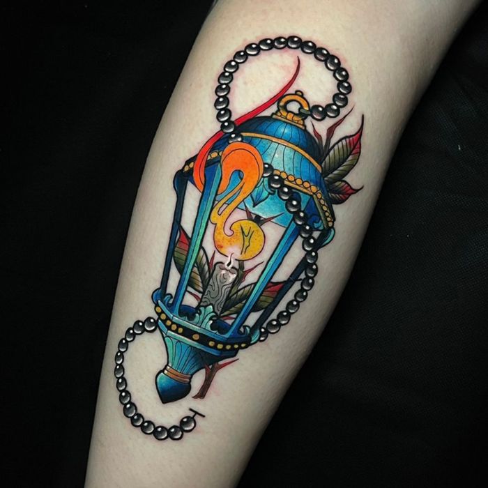 lantern tattoo by Raul