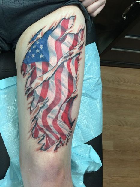American Flag Tattoo | James | Twisted Tattoo 