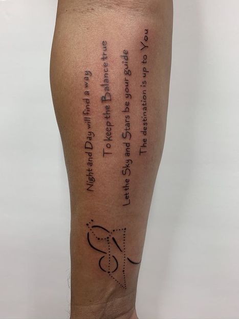 Lettering Tattoo | Denise | Twisted Tattoo