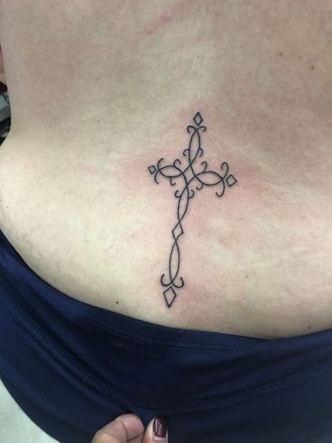 Cross Religious Tattoo | Denise | Twisted Tattoo