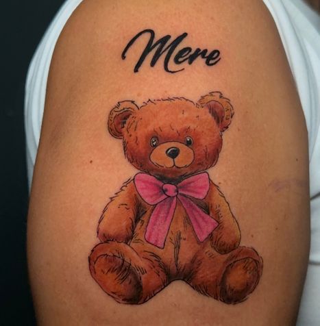 Memorial Bear Tattoo | Twisted Tattoo