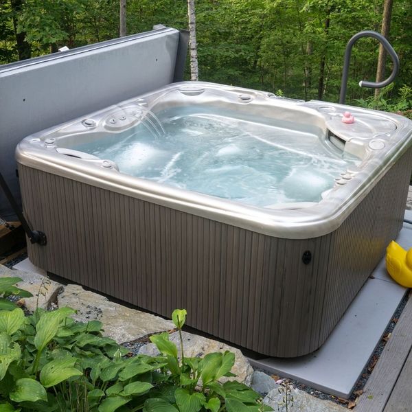 Large hot tub