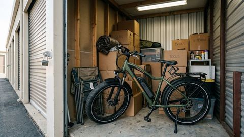 ebike in storage unit