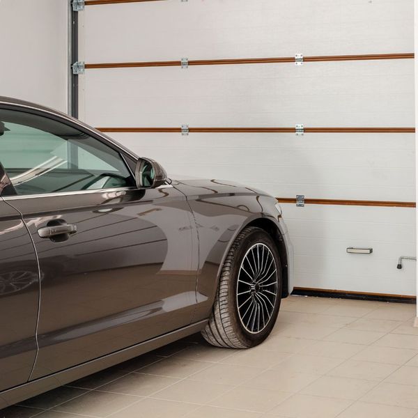 car in a storage unit