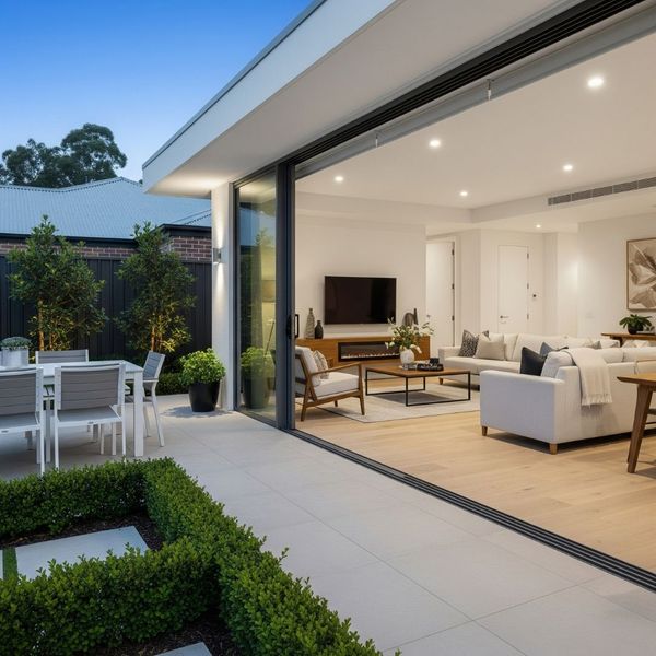 Outdoor living space.